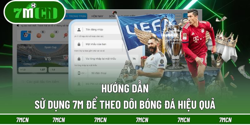 7M 24 Hướng dẫn sử dụng 7M cập nhật thông tin bóng đá
