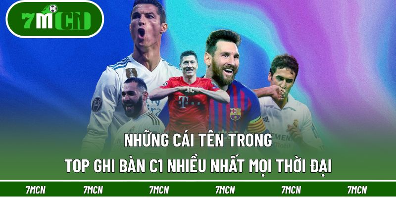 Những cái tên trong top ghi bàn C1 nhiều nhất mọi thời đại