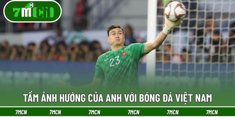 Tầm ảnh hướng của anh với bóng đá Việt Nam